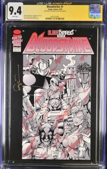 Image of Bloodstrike #1 CGC 9.4 Signed by Dan Fraga