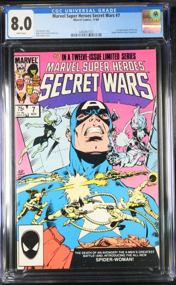 Image of Marvel Super Heroes Secret Wars #7 CGC 8.0