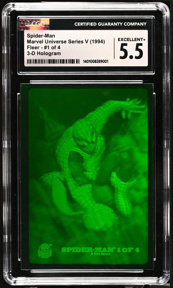 Image of Spider-Man #1 of 4 | Marvel Universe Series V | 3-D Hologram | CGC 5.5
