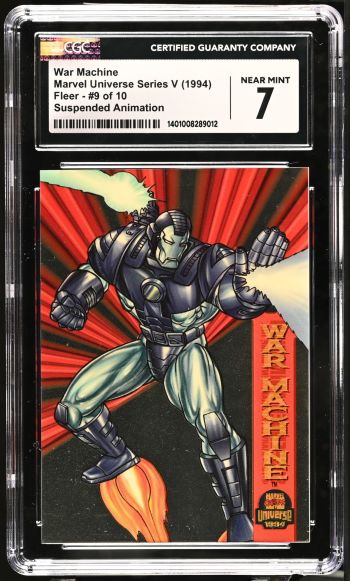 Image of War Machine #9 of 10 | Marvel Universe Series V | Suspended Animation | CGC 7