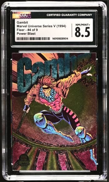 Image of Gambit #4 of 9 | Marvel Universe Series V | Power Blast | CGC 8.5