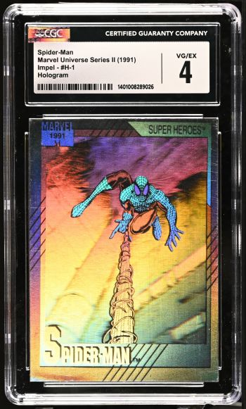 Image of Spider-Man #H-1 | Marvel Universe Series II | Hologram | CGC 4