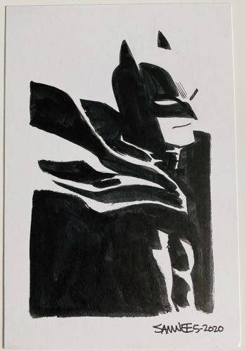 Image of Batman Headshot by Chris Samnee
