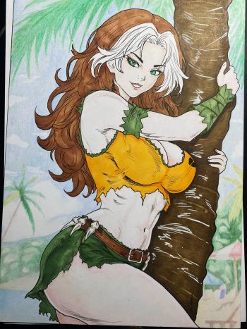 Image of Rogue Pin Up ART by Renato 9x12 