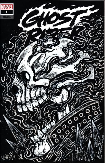 Image of Ghost Rider Sketch Cover by Maria Wolf
