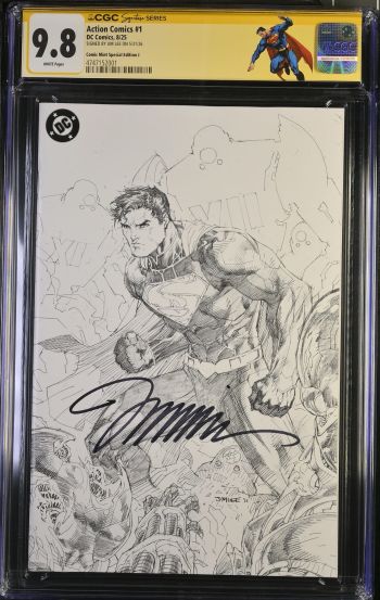 Image of Action Comics #1 CGC 9.8 Signed by Jim Lee