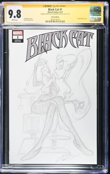 Image of Black Cat #1 CGC 9.8 Signed by Alexander Lozano