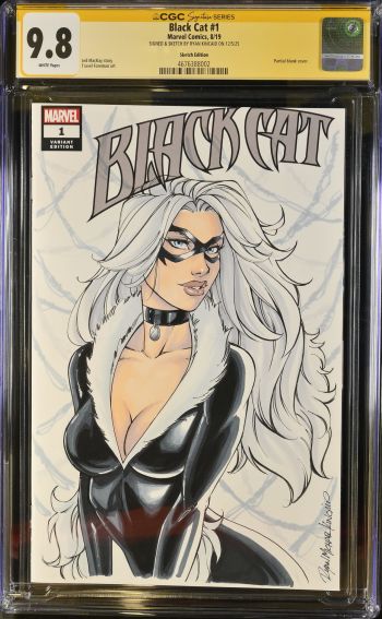 Image of Black Cat #1 CGC 9.8 Signed by Ryan Kincaid