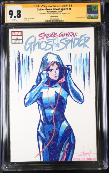 Image of Spider-Gwen: Ghost-Spider #1 CGC 9.8 Signed by Daniel Scott Jr