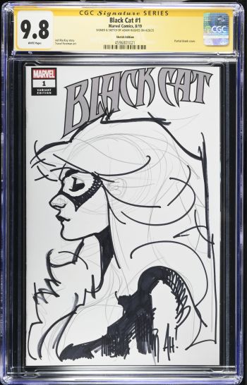 Image of Black Cat #1 CGC 9.8 Signed by Scottie Young