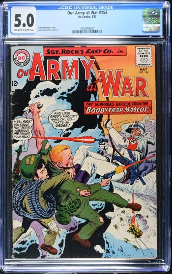 Image of Our Army at War #154 CGC 5.0