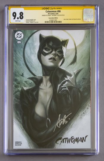 Image of CATWOMAN #86 - ARTGERM LAKE COMO VARIANT - CGC 9.8 SS - SIGNED LTD 100