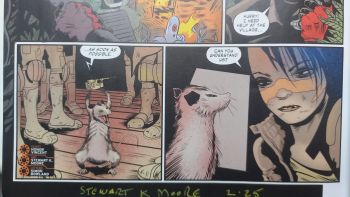 Image of Riley's Rebels Title and Opening Page Signed by Stewart K Moore