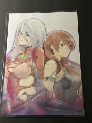 Image of Rei Ayanami & Asuka Langley Soryu by Ro Yoshimiya