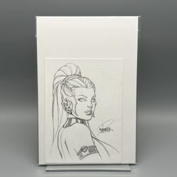 Image of Lady Death Sketch Signed by Jose Varese