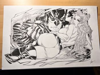 Image of Batman and Poison Ivy