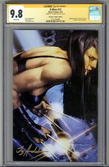 Image of X-MEN #12 CGC 9.8 SS SIGNED JAY ANACLETO VIRGIN VARIANT EDITION X-23 LOW POP 4