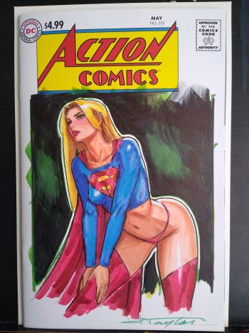 Image of Supergirl Original Sketch Cover by Jeff Taylor