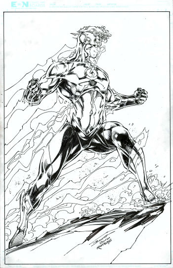 Image of DC/Titans Rebirth Wally West Pinup by Brett Booth