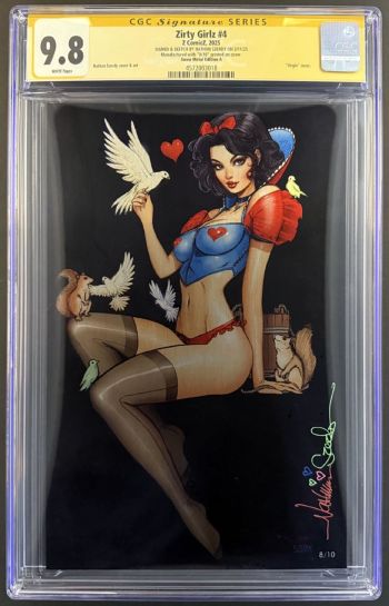 Image of ZIRTY GIRLZ #4 CGC 9.8 SS SIGNED NATHAN SZERDY SNOW WHITE METAL VIRGIN VARIANT