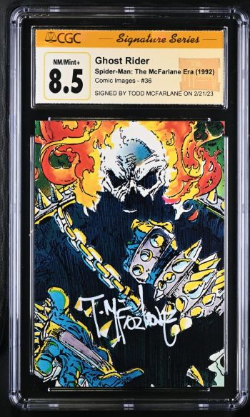 Image of Ghost Rider #36 CGC 8.5 Signed by Todd Mcfarlane