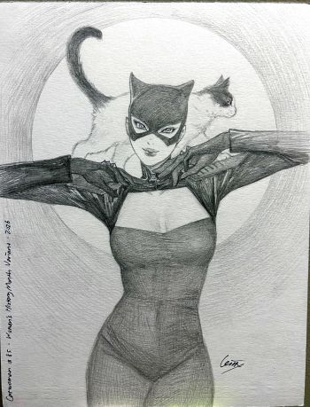 Image of Leirix – Catwoman #85 Preliminary Sketch