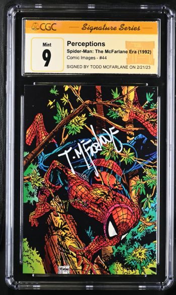 Image of Perceptions #44 CGC 9 Signed by Todd Mcfarlane