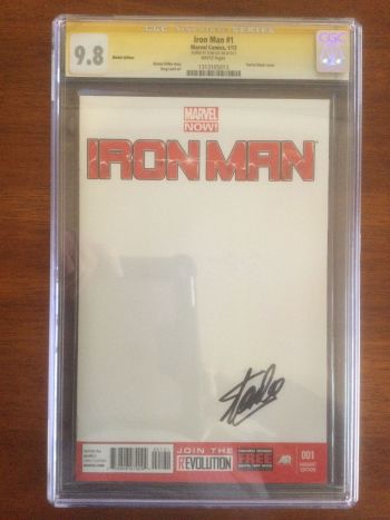 Image of Iron Man #1 CGC 9.8 Sketch Edition Signed