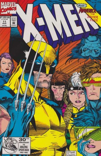 Image of X-Men #11 Direct Edition (1992) VF- 7.5