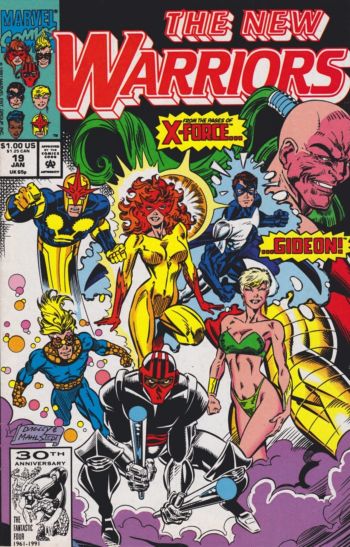Image of The New Warriors #19 (1992) NM- 9.2