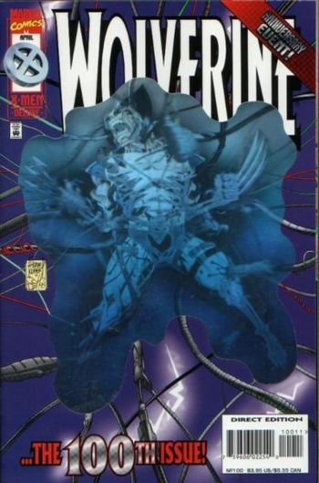 Image of Wolverine #100 Hologram Cover (1996) NM- 9.2