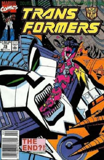 Image of The Transformers #75 Newsstand Edition (1991) NM- 9.2