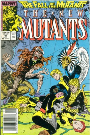 Image of The New Mutants #59 Newsstand Edition (1987) VF/NM 9.0
