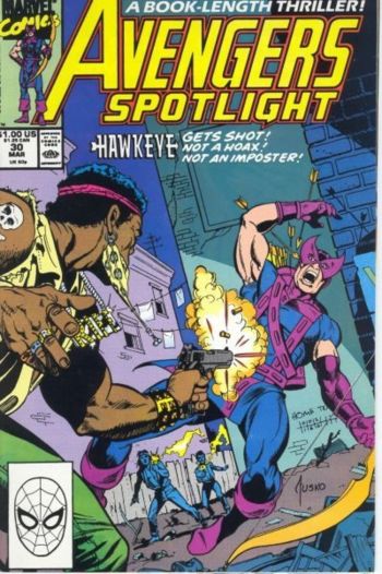 Image of Avengers Spotlight #30 (1990) NM- 9.2