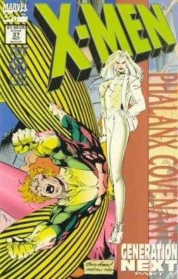 Image of X-Men #37 Newsstand - Foil Enhanced Cover (1994) NM- 9.2