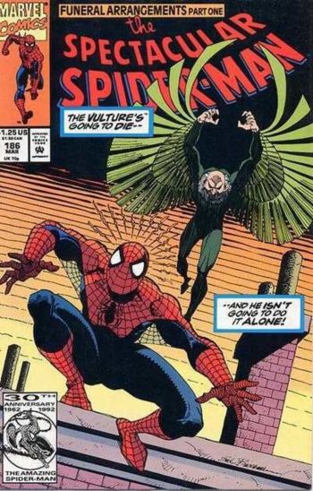 Image of The Spectacular Spider-Man #186 (1992) NM- 9.2