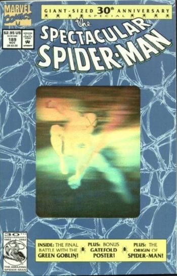 Image of The Spectacular Spider-Man #189 Second Print Cover (1992) NM- 9.2