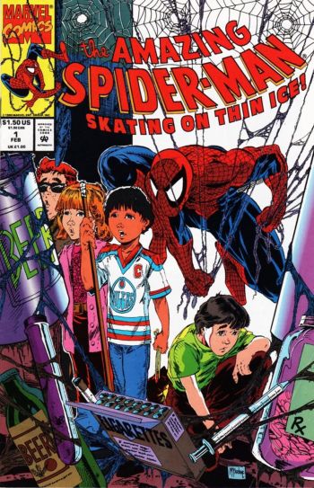 Image of The Amazing Spider-Man: Skating on Thin Ice (1990) NM- 9.2