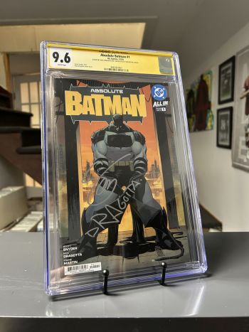Image of Absolute Batman #1 CGC 9.6 SIGNED by Dragotta & Snyder 