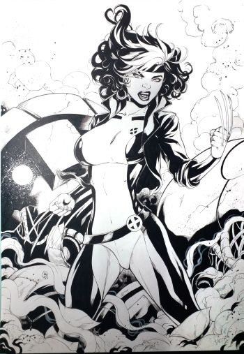 Image of Rogue Original Art A3 Cover 