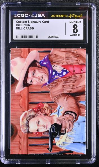 Image of Bill Crabb Signature Card CGC 8