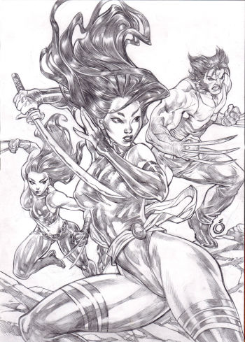 Image of X-men_ X-23 Psylocke and Wolverine