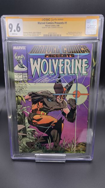 Image of 9.6 CGC MARVEL Comics Presents #1 Wolverine Signature Series signed by Chris Claremont