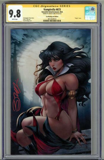 Image of VAMPIRELLA #673 CGC 9.8 SS SIGNED SORAH SUHNG VIRGIN VARIANT LOW POP 1 RARE