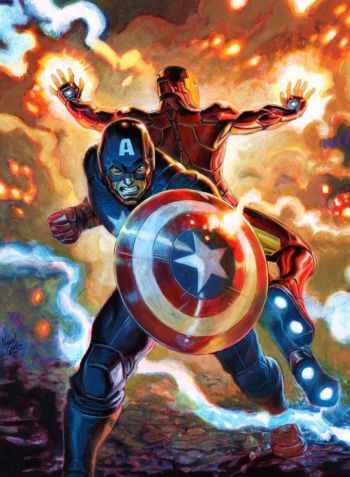 Image of Captain America Perfect Teamwork