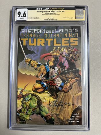 Image of Teenage Mutant Ninja Turtles #47 CGC 9.6 Signed by Eastman