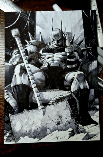 バットマン サイン入りBatman original art Batman Original Art | Raremarq