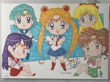 Image of Sailor Moon Gen Sato Original Sketch