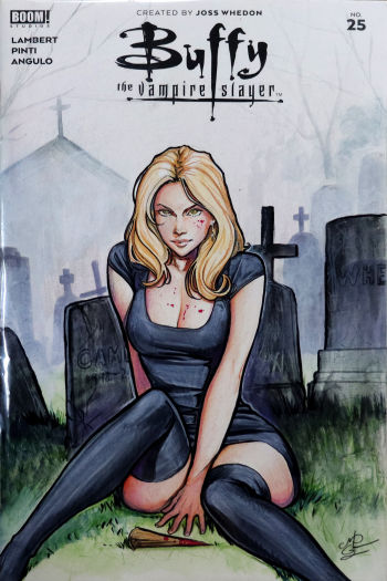 Image of Buffy the Vampire Slayer Mixed Media Art Cover
