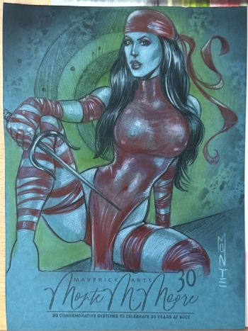 Image of “Elektra” Monte Moore 2024 color sketch - 